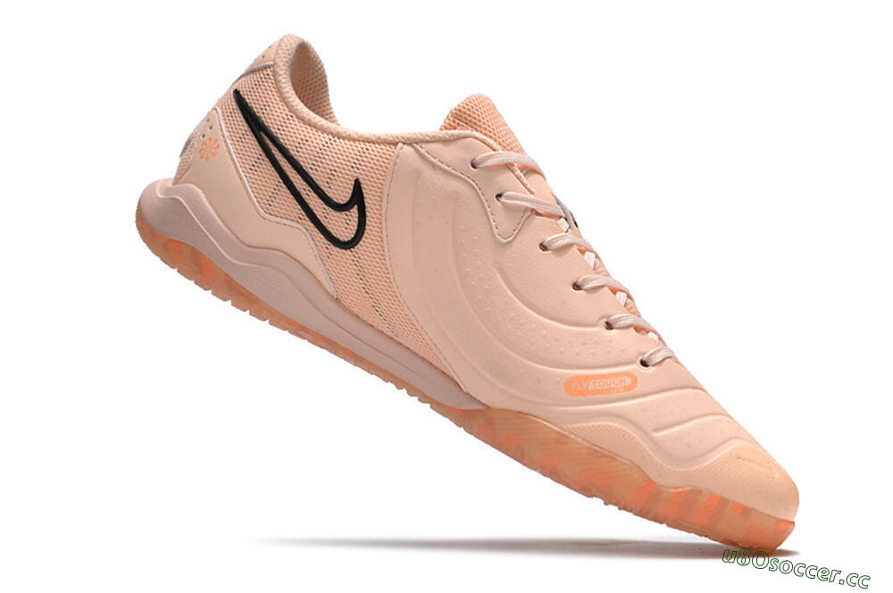 Men's Nike Tiempo Legend 10 Pro IC Indoor & Futsal Low-Tops Football Shoes - Pink/Black 4