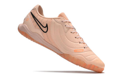Men's Nike Tiempo Legend 10 Pro IC Indoor & Futsal Low-Tops Football Shoes - Pink/Black
