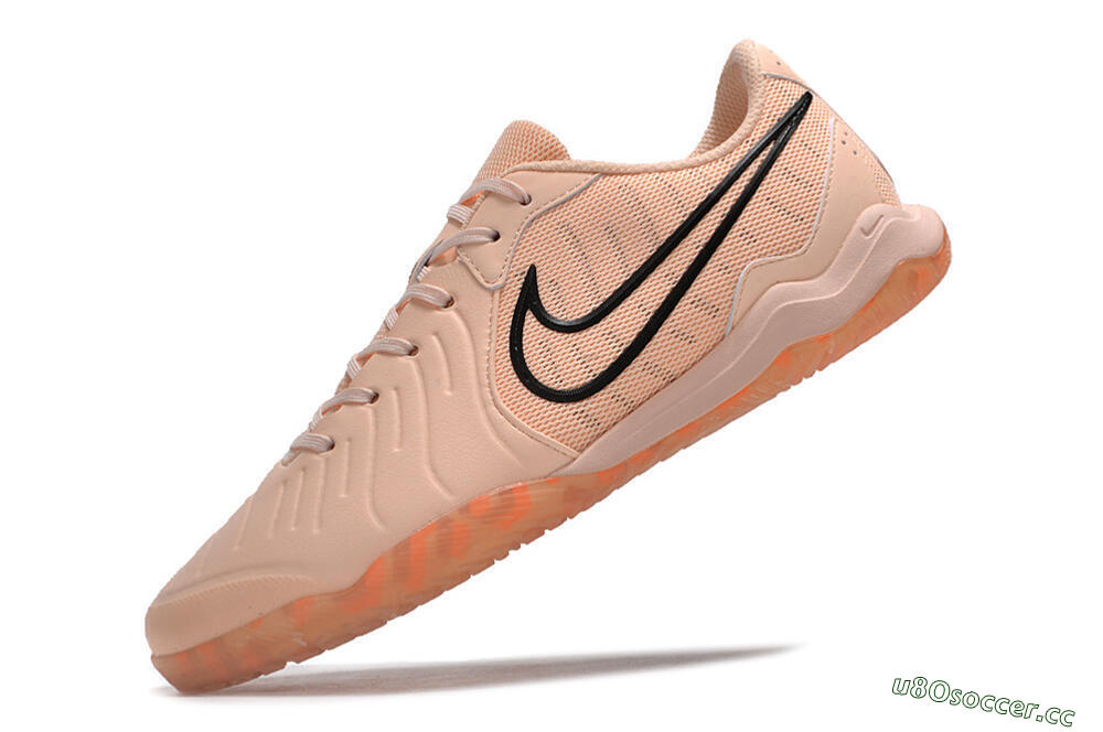 Men's Nike Tiempo Legend 10 Pro IC Indoor & Futsal Low-Tops Football Shoes - Pink/Black 5