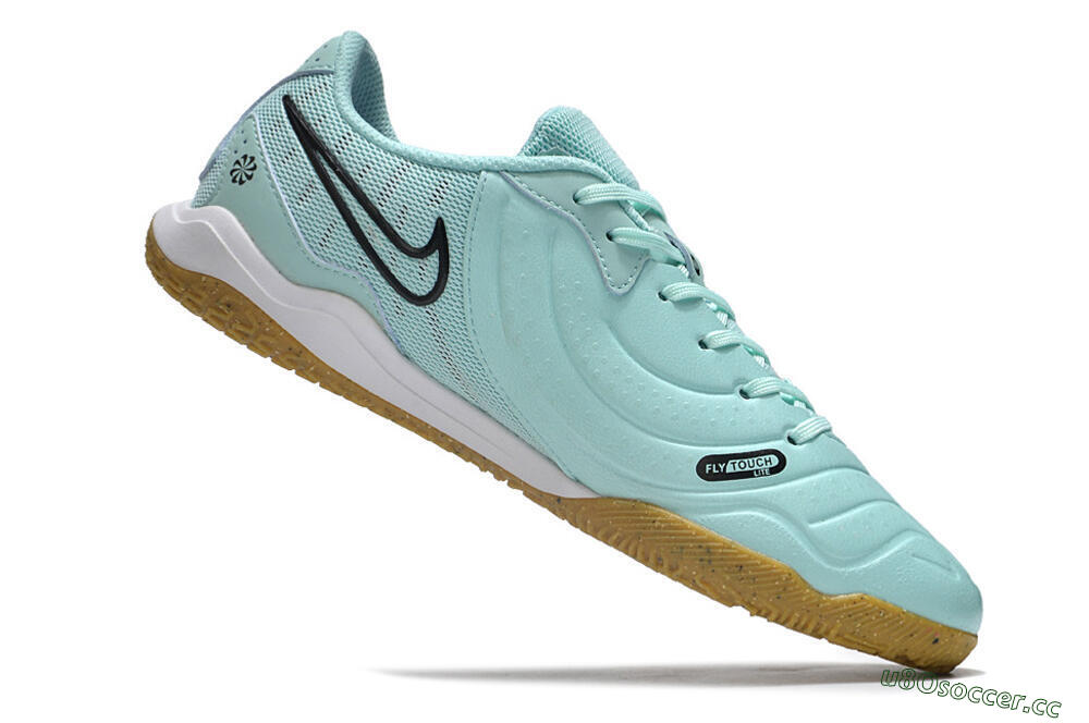 Men's Nike Tiempo Legend 10 Academy IC Indoor & Futsal Low-Tops Football Shoes - Blue/Black/Brown 4