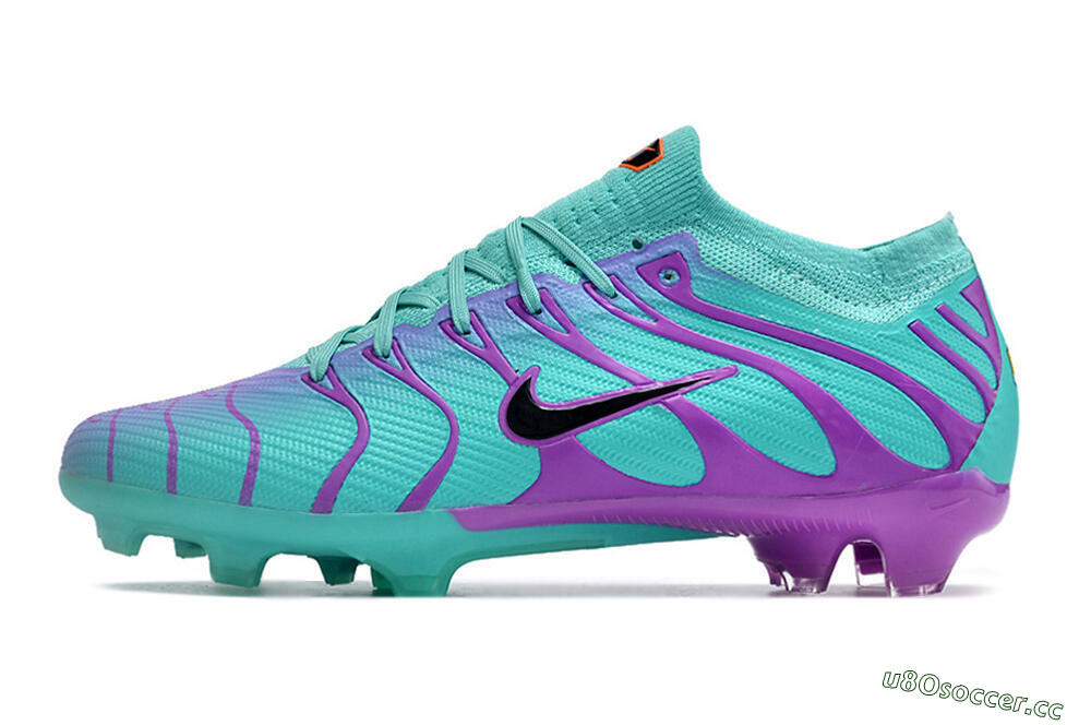 Men's Nike Air Zoom Mercurial Vapor 15 Elite FG Firm Ground Low-Tops Football Boots - Jade/Purple/Black 0