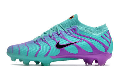 Men's Nike Air Zoom Mercurial Vapor 15 Elite FG Firm Ground Low-Tops Football Boots - Jade/Purple/Black