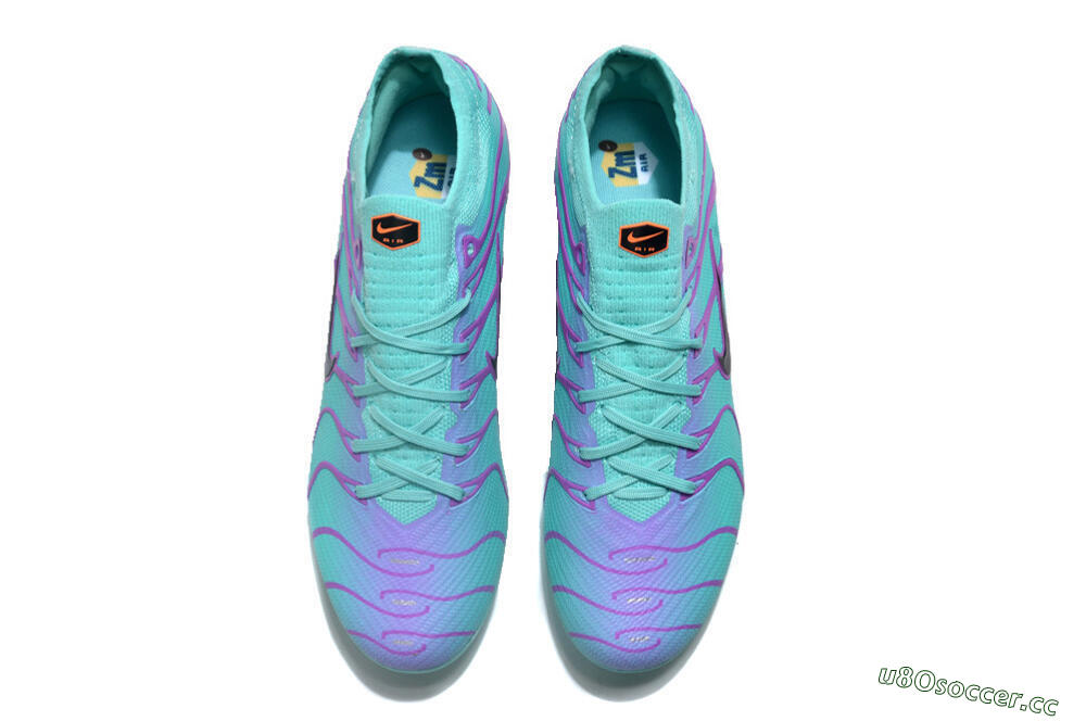 Men's Nike Air Zoom Mercurial Vapor 15 Elite FG Firm Ground Low-Tops Football Boots - Jade/Purple/Black 4