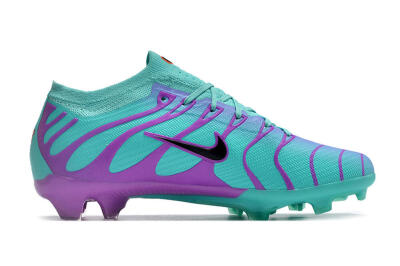 Men's Nike Air Zoom Mercurial Vapor 15 Elite FG Firm Ground Low-Tops Football Boots - Jade/Purple/Black