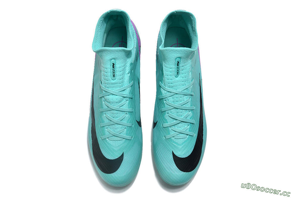 Unisex Nike Air Zoom Mercurial Superfly 9 Elite AG Artificial Grass High-Tops Football Boots - Jade/Purple/Black 4