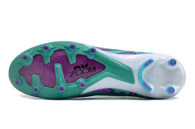 Unisex Nike Air Zoom Mercurial Superfly 9 Elite AG Artificial Grass High-Tops Football Boots - Jade/Purple/Black