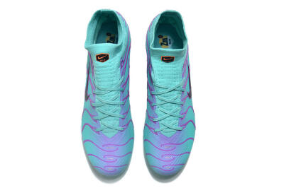 Men's Nike Air Zoom Mercurial Superfly 9 Elite FG Firm Ground High-Tops Football Boots - Jade/Purple/Black