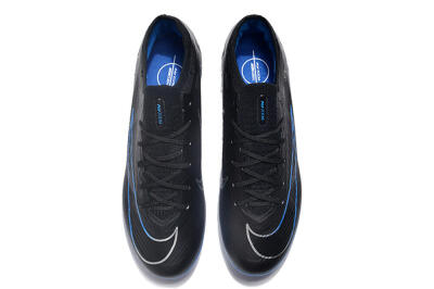 Unisex Nike Air Zoom Mercurial Vapor 15 Elite AG Artificial Grass Low-Tops Football Boots - Black/Blue/White