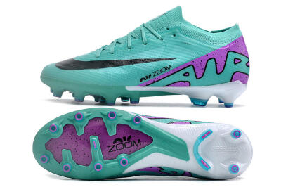 Unisex Nike Air Zoom Mercurial Vapor 15 Elite AG Artificial Grass Low-Tops Football Boots - Jade/Purple/Black