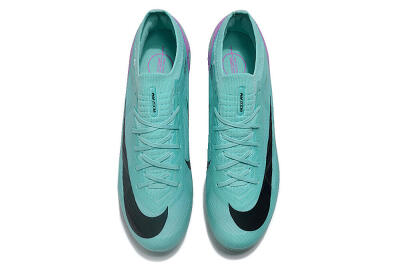 Unisex Nike Air Zoom Mercurial Vapor 15 Elite AG Artificial Grass Low-Tops Football Boots - Jade/Purple/Black