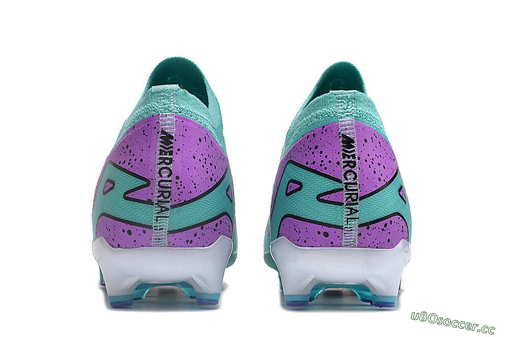 Unisex Nike Air Zoom Mercurial Vapor 15 Elite AG Artificial Grass Low-Tops Football Boots - Jade/Purple/Black 5