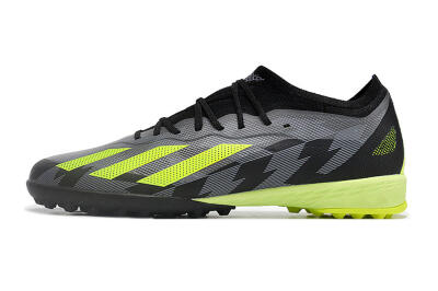 Unisex Adidas X Speedportal.1 TF Artificial Turf Low-Tops Football Shoes - Black/Grey/Yellow