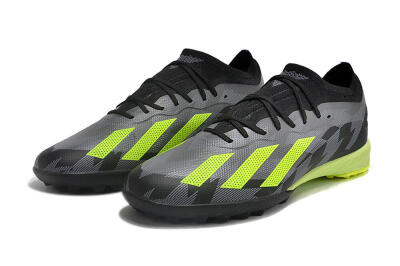 Unisex Adidas X Speedportal.1 TF Artificial Turf Low-Tops Football Shoes - Black/Grey/Yellow