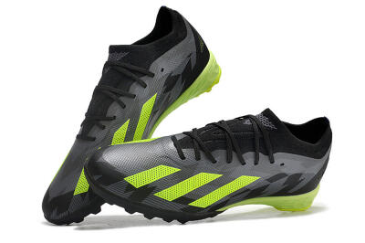 Unisex Adidas X Speedportal.1 TF Artificial Turf Low-Tops Football Shoes - Black/Grey/Yellow