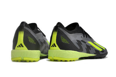 Unisex Adidas X Speedportal.1 TF Artificial Turf Low-Tops Football Shoes - Black/Grey/Yellow