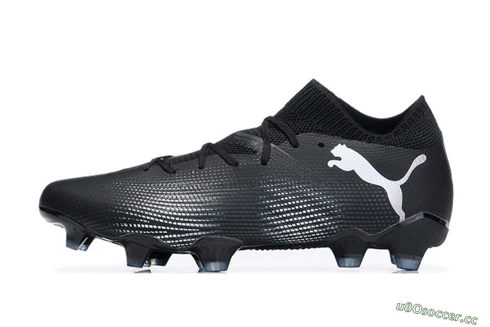 Men's Puma Future Ultimate FG Firm Ground Low-Tops Football Boots - Black/White/Blue 0