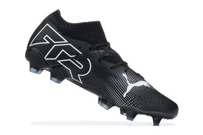 Men's Puma Future Ultimate FG Firm Ground Low-Tops Football Boots - Black/White/Blue