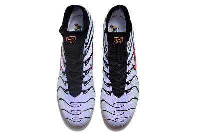 Men's Nike Air Zoom Mercurial Superfly 9 Elite FG Firm Ground High-Tops Football Boots - White/Black/Red