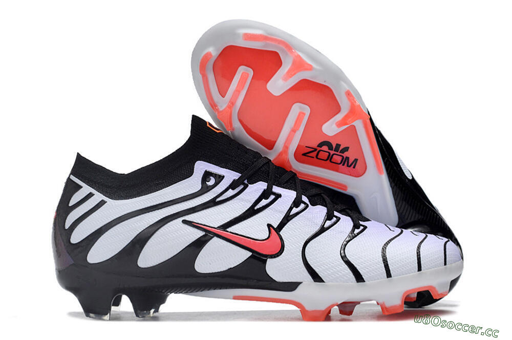 Men's Nike Air Zoom Mercurial Vapor 15 Elite FG Firm Ground Low-Tops Football Boots - White/Black/Red 2