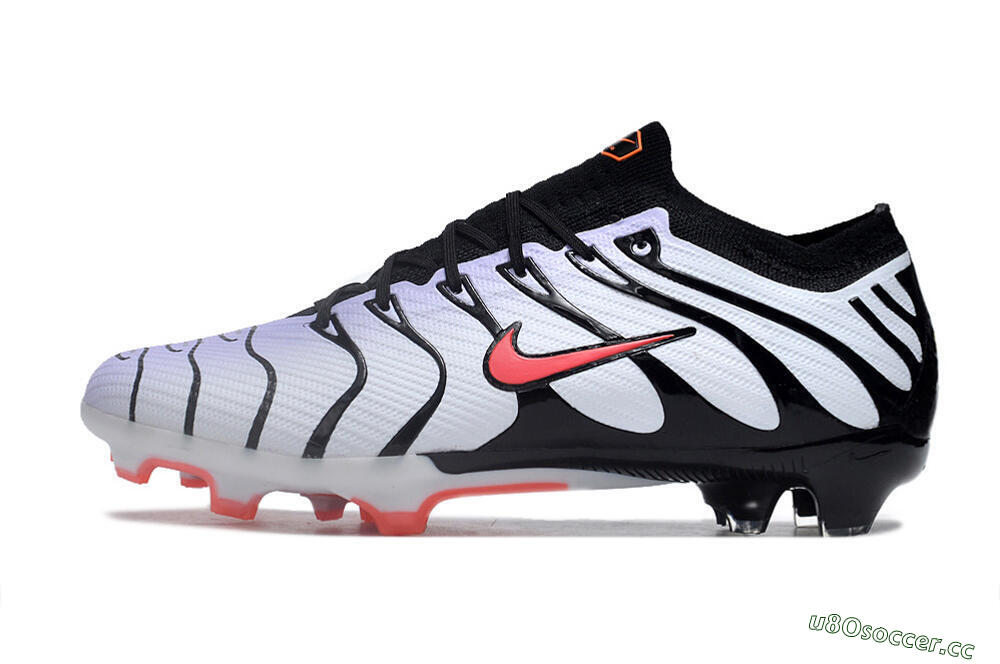 Men's Nike Air Zoom Mercurial Vapor 15 Elite FG Firm Ground Low-Tops Football Boots - White/Black/Red 0
