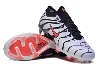 Men's Nike Air Zoom Mercurial Vapor 15 Elite FG Firm Ground Low-Tops Football Boots - White/Black/Red