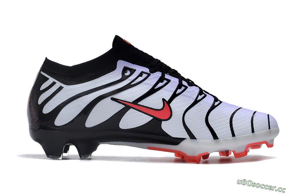 Men's Nike Air Zoom Mercurial Vapor 15 Elite FG Firm Ground Low-Tops Football Boots - White/Black/Red 7
