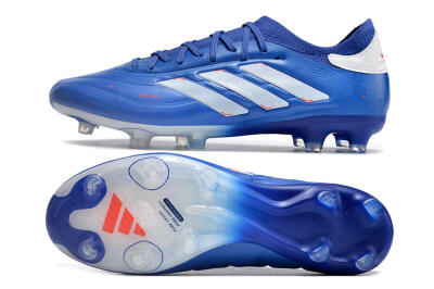 Men's Adidas Copa Pure 2 FG Firm Ground Low-Tops Football Boots - Blue/White
