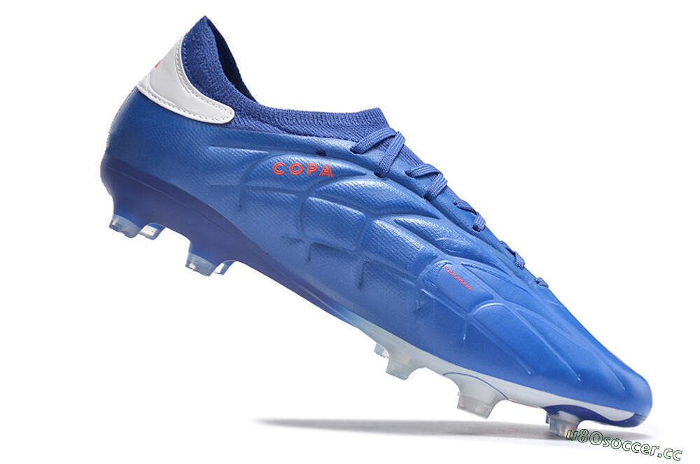 Men's Adidas Copa Pure 2 FG Firm Ground Low-Tops Football Boots - Blue/White 4