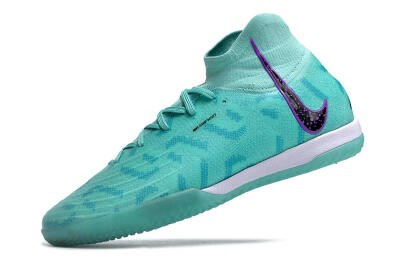 Men's Nike Phantom Luna Elite NU IC Indoor & Futsal High-Tops Football Shoes - Jade/Purple/Black
