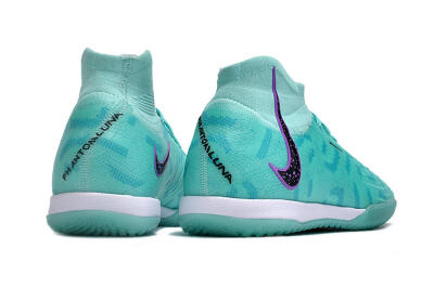 Men's Nike Phantom Luna Elite NU IC Indoor & Futsal High-Tops Football Shoes - Jade/Purple/Black