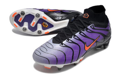 Men's Nike Air Zoom Mercurial Superfly 9 Elite SG Soft Ground High-Tops Football Boots - Purple/Black/Orange