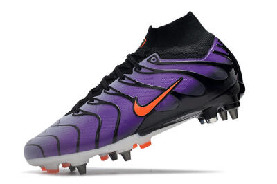 Men's Nike Air Zoom Mercurial Superfly 9 Elite SG Soft Ground High-Tops Football Boots - Purple/Black/Orange