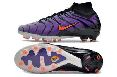 Men's Nike Air Zoom Mercurial Superfly 9 Elite AG Artificial Grass High-Tops Football Boots - Purple/Black/Orange