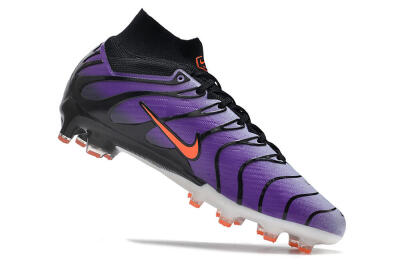 Men's Nike Air Zoom Mercurial Superfly 9 Elite AG Artificial Grass High-Tops Football Boots - Purple/Black/Orange
