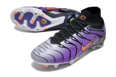 Men's Nike Air Zoom Mercurial Superfly 9 Elite SG Soft Ground High-Tops Football Boots - Purple/Black/Orange