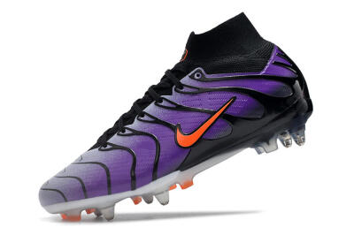 Men's Nike Air Zoom Mercurial Superfly 9 Elite SG Soft Ground High-Tops Football Boots - Purple/Black/Orange