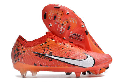 Men's Nike Air Zoom Mercurial Vapor 15 Elite SG Soft Ground Low-Tops Football Boots - Red/White/Black