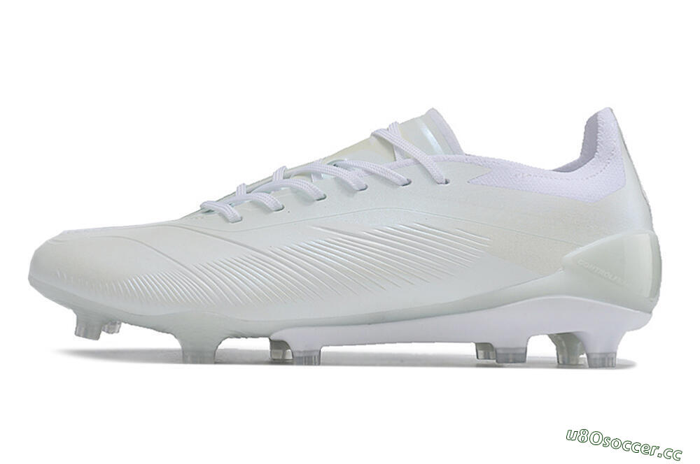 Men's Adidas Predator Accuracy.1 FG Firm Ground Low-Tops Football Boots - White/Beige 0