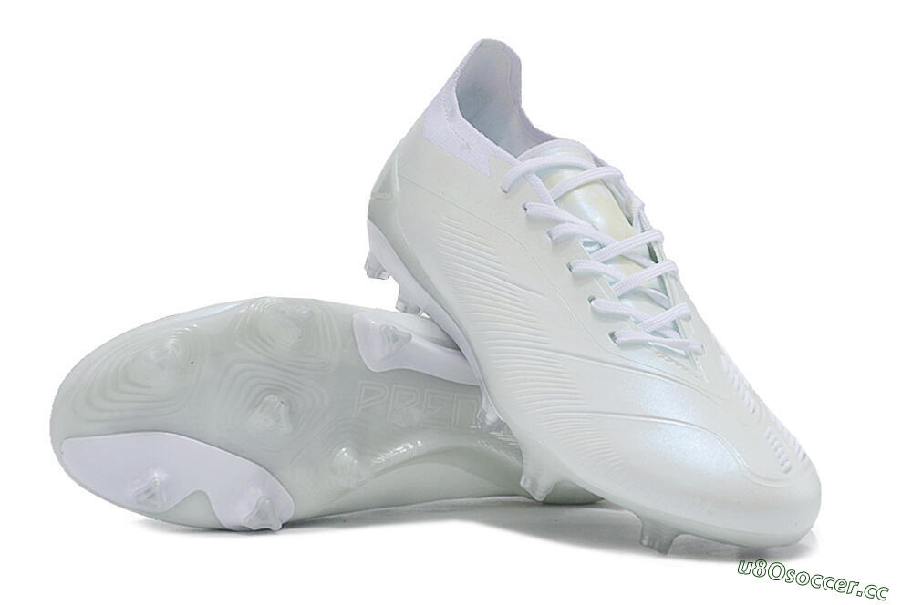 Men's Adidas Predator Accuracy.1 FG Firm Ground Low-Tops Football Boots - White/Beige 3
