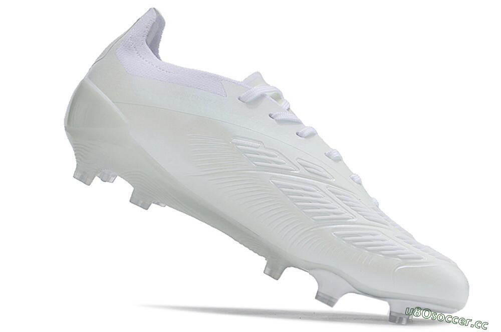 Men's Adidas Predator Accuracy.1 FG Firm Ground Low-Tops Football Boots - White/Beige 4