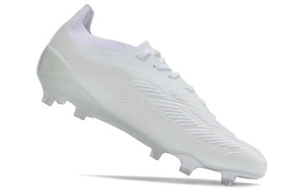 Men's Adidas Predator Accuracy.1 FG Firm Ground Low-Tops Football Boots - White/Beige
