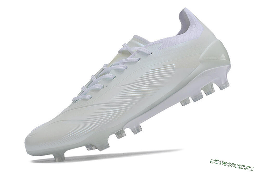 Men's Adidas Predator Accuracy.1 FG Firm Ground Low-Tops Football Boots - White/Beige 5
