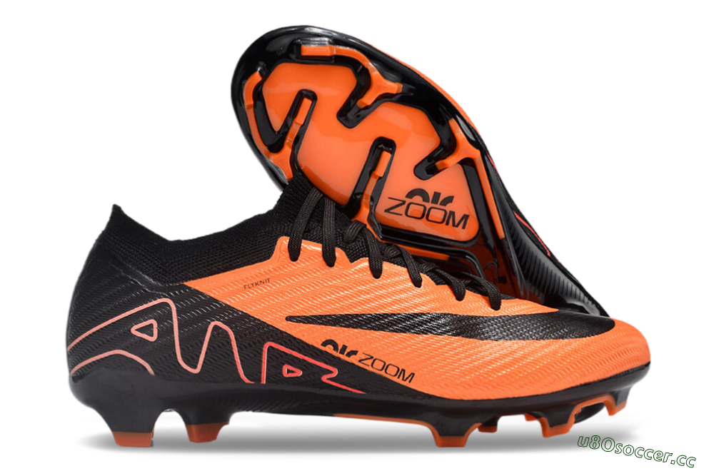 Unisex Nike Air Zoom Mercurial Vapor 15 Elite FG Firm Ground Low-Tops Football Boots - Orange/Black 2