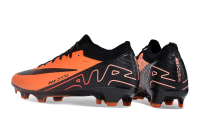 Unisex Nike Air Zoom Mercurial Vapor 15 Elite FG Firm Ground Low-Tops Football Boots - Orange/Black