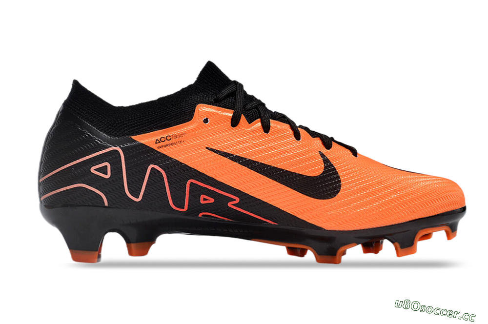 Unisex Nike Air Zoom Mercurial Vapor 15 Elite FG Firm Ground Low-Tops Football Boots - Orange/Black 5