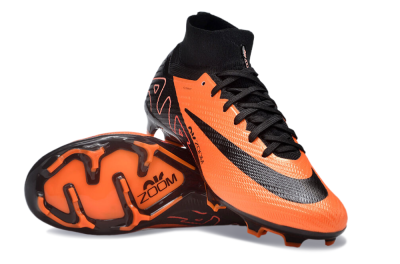 Unisex Nike Air Zoom Mercurial Superfly 9 Elite FG Firm Ground High-Tops Football Boots - Orange/Black