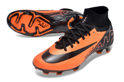 Unisex Nike Air Zoom Mercurial Superfly 9 Elite FG Firm Ground High-Tops Football Boots - Orange/Black