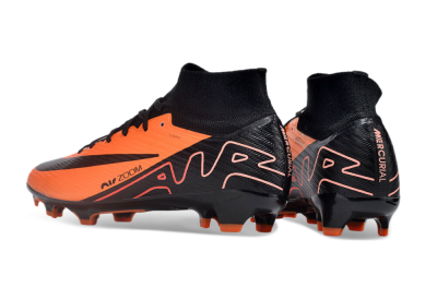 Unisex Nike Air Zoom Mercurial Superfly 9 Elite FG Firm Ground High-Tops Football Boots - Orange/Black