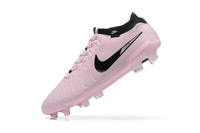 Men's Nike Tiempo Legend 10 Elite FG Firm Ground Low-Tops Football Boots - Pink/Black