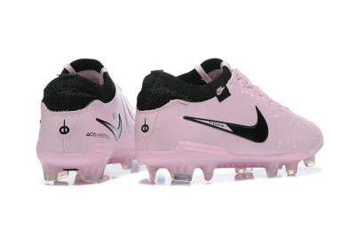 Men's Nike Tiempo Legend 10 Elite FG Firm Ground Low-Tops Football Boots - Pink/Black